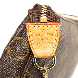 Louis Vuitton Monogram Mini Pochette Accessoires Brown