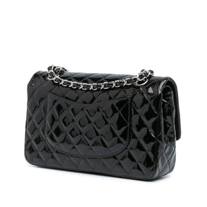 Chanel Medium Classic Patent Double Flap Black