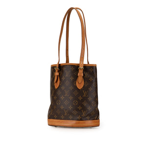 Louis Vuitton Monogram Petit Bucket Brown