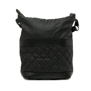 Chanel Caviar Casual Style Hobo Black