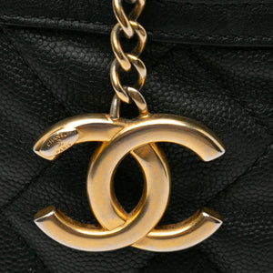 Chanel Caviar Casual Style Hobo Black