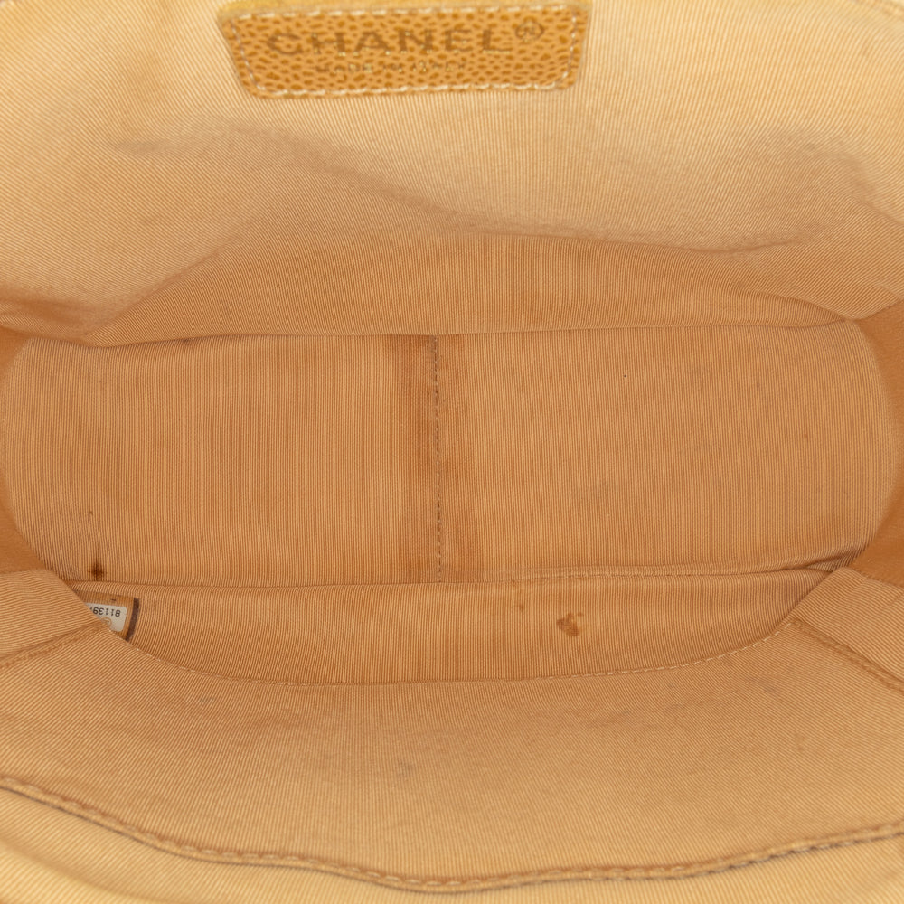 Chanel Caviar Petite Shopping Tote Brown