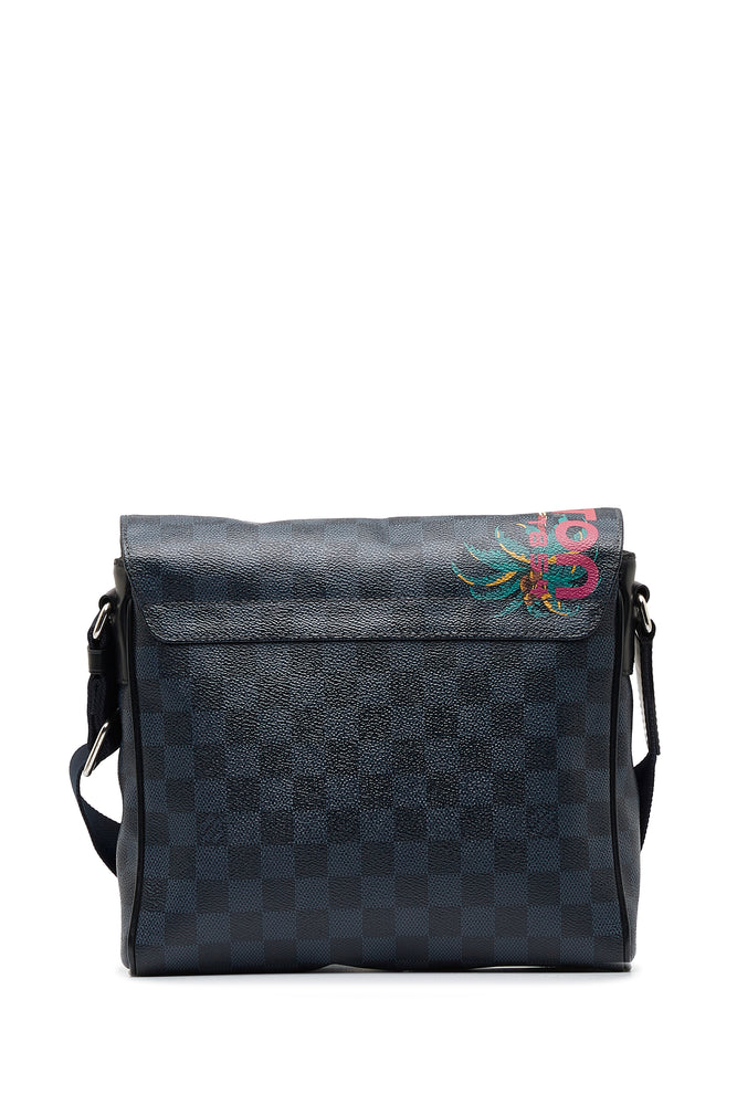 Louis Vuitton Damier Cobalt Jungle District Messenger PM Black