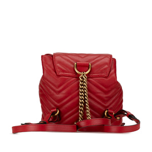 Gucci GG Marmont Matelasse Backpack Red