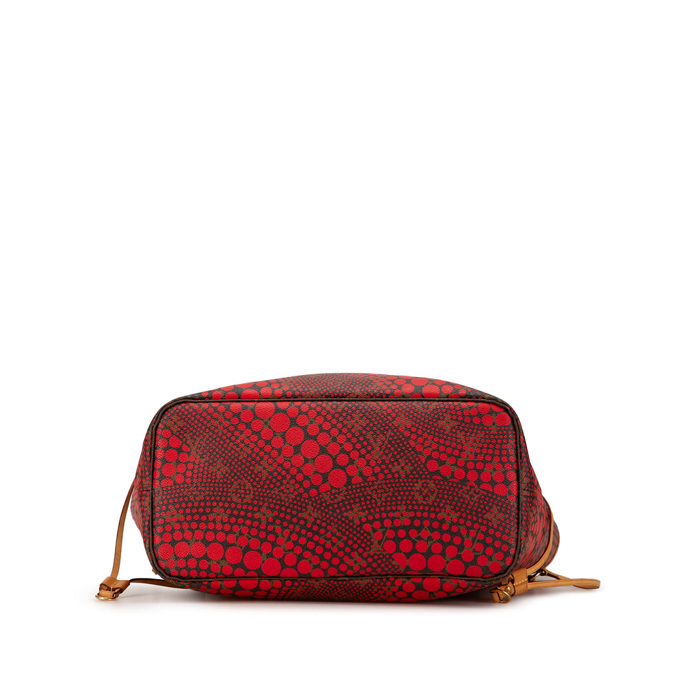 Louis Vuitton Yayoi Kusama Monogram Neverfull MM Red