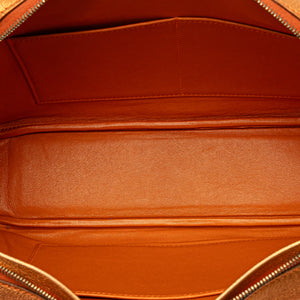 Hermès Metallic Chevre Coromandel Plume Elan 28 Orange