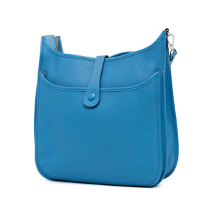 Hermès Clemence Evelyne III GM Blue