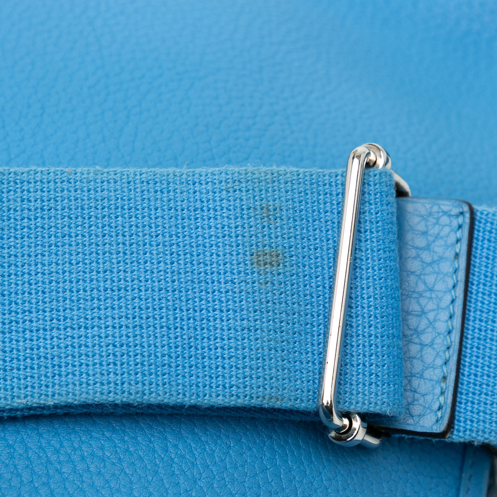 Hermès Clemence Evelyne III GM Blue