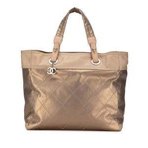 Chanel Large Paris Biarritz Tote Gold