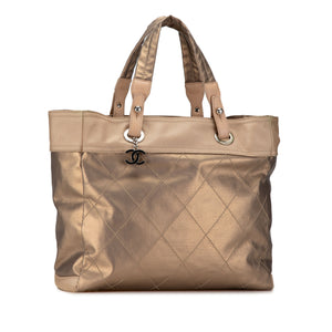 Chanel Large Paris Biarritz Tote Gold