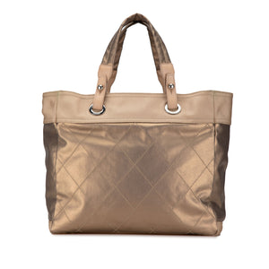 Chanel Large Paris Biarritz Tote Gold