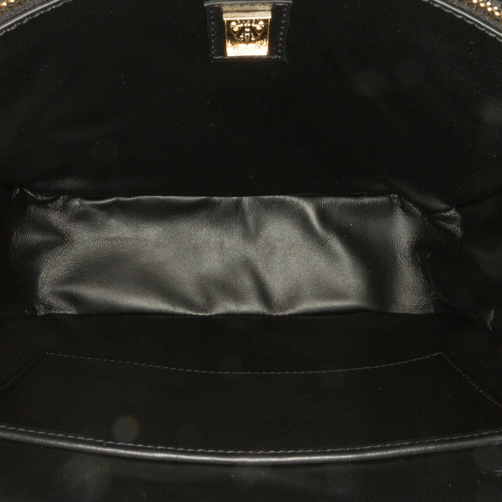 Gucci Leather Equestrian Crossbody Black