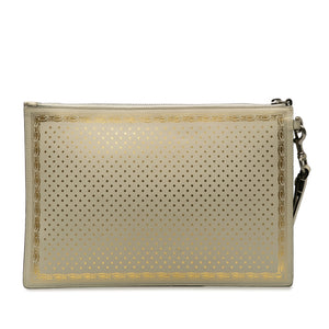 Gucci Guccy Sega Clutch White