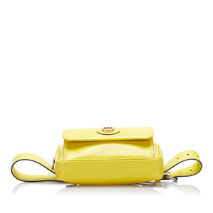 Gucci Interlocking G Morpheus Leather Belt Bag Yellow