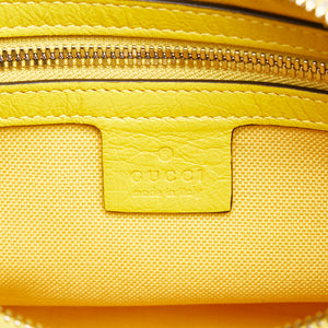 Gucci Interlocking G Morpheus Leather Belt Bag Yellow