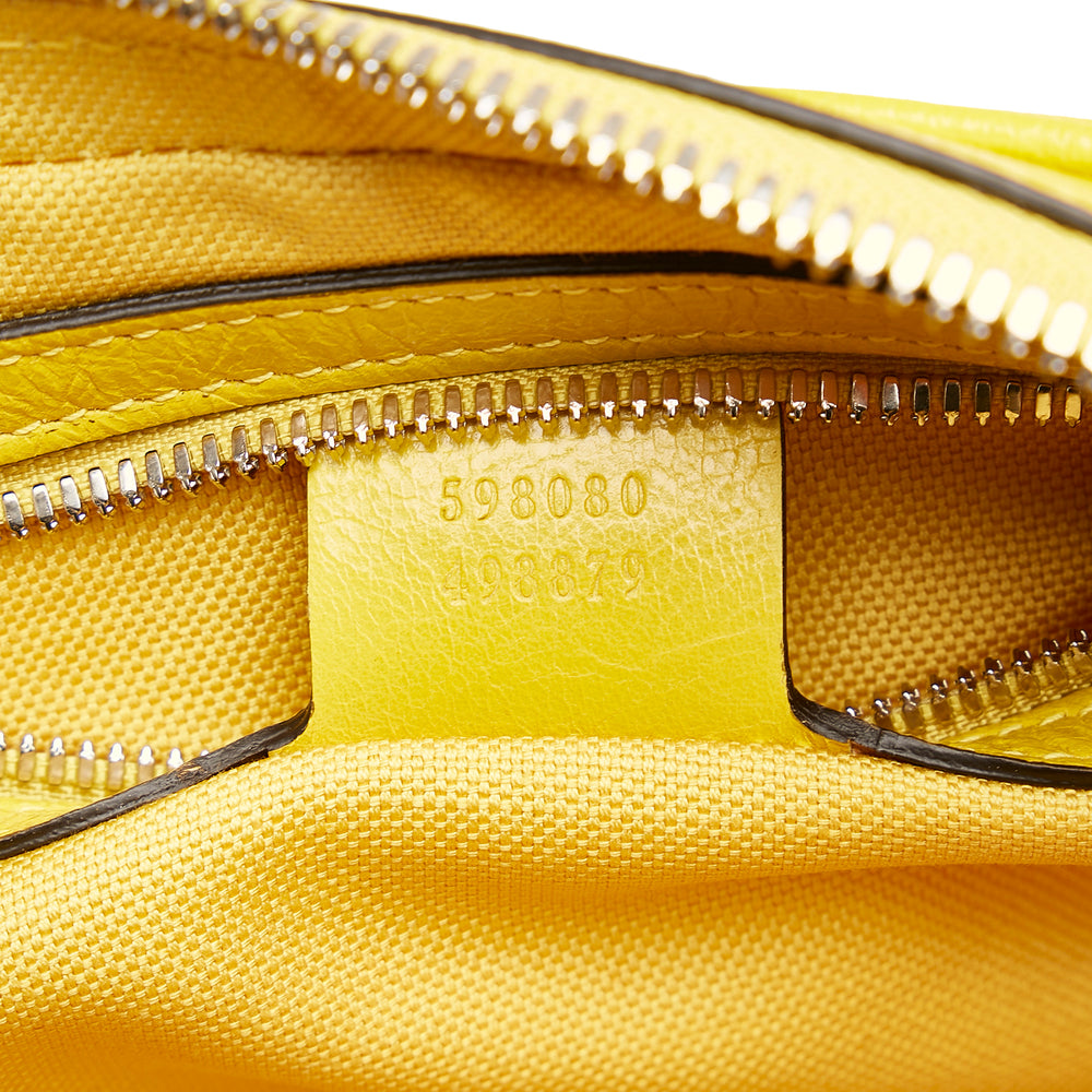 Gucci Interlocking G Morpheus Leather Belt Bag Yellow