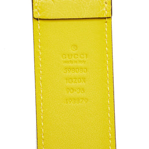 Gucci Interlocking G Morpheus Leather Belt Bag Yellow