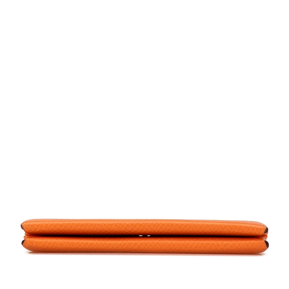 Hermès Epsom Calvi Card Holder Orange