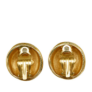 Chanel CC Clip-on Earrings Gold