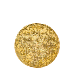 Chanel CC Brooch Gold