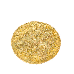 Chanel CC Brooch Gold