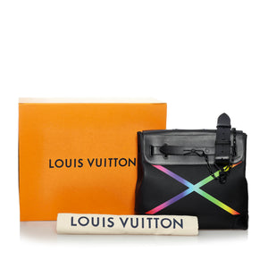 Louis Vuitton Taiga Rainbow Steamer PM Black