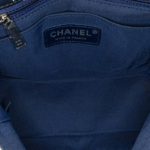 Chanel Mini Square Classic Printed Lambskin Airlines Flap Blue