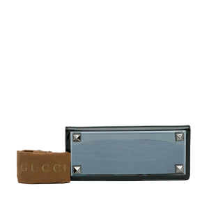 Gucci Tempered Glass Broadway Clutch Black