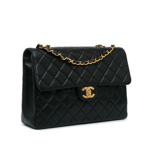 Chanel Jumbo Classic Lambskin Single Flap Black