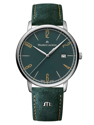 Maurice Lacroix Eliros 40 Date - Green & Orange - Leather