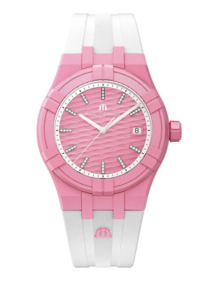 Maurice Lacroix Tide 40 - Light Pink & White (diamonds)