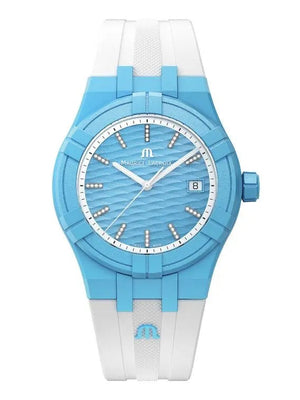 Maurice Lacroix Tide 40 - Light Blue & White (diamonds)