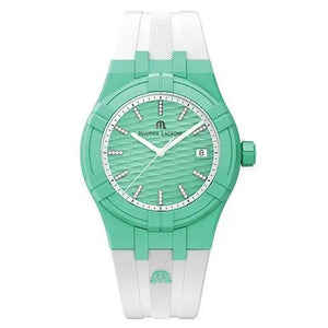 Maurice Lacroix Tide 40 - Light Green & White (diamonds)