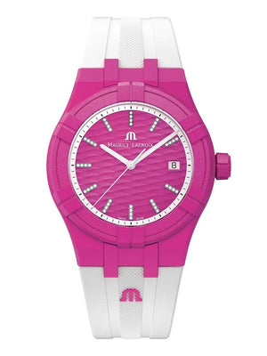 Maurice Lacroix Tide 40 - Fuscia & White (diamonds)